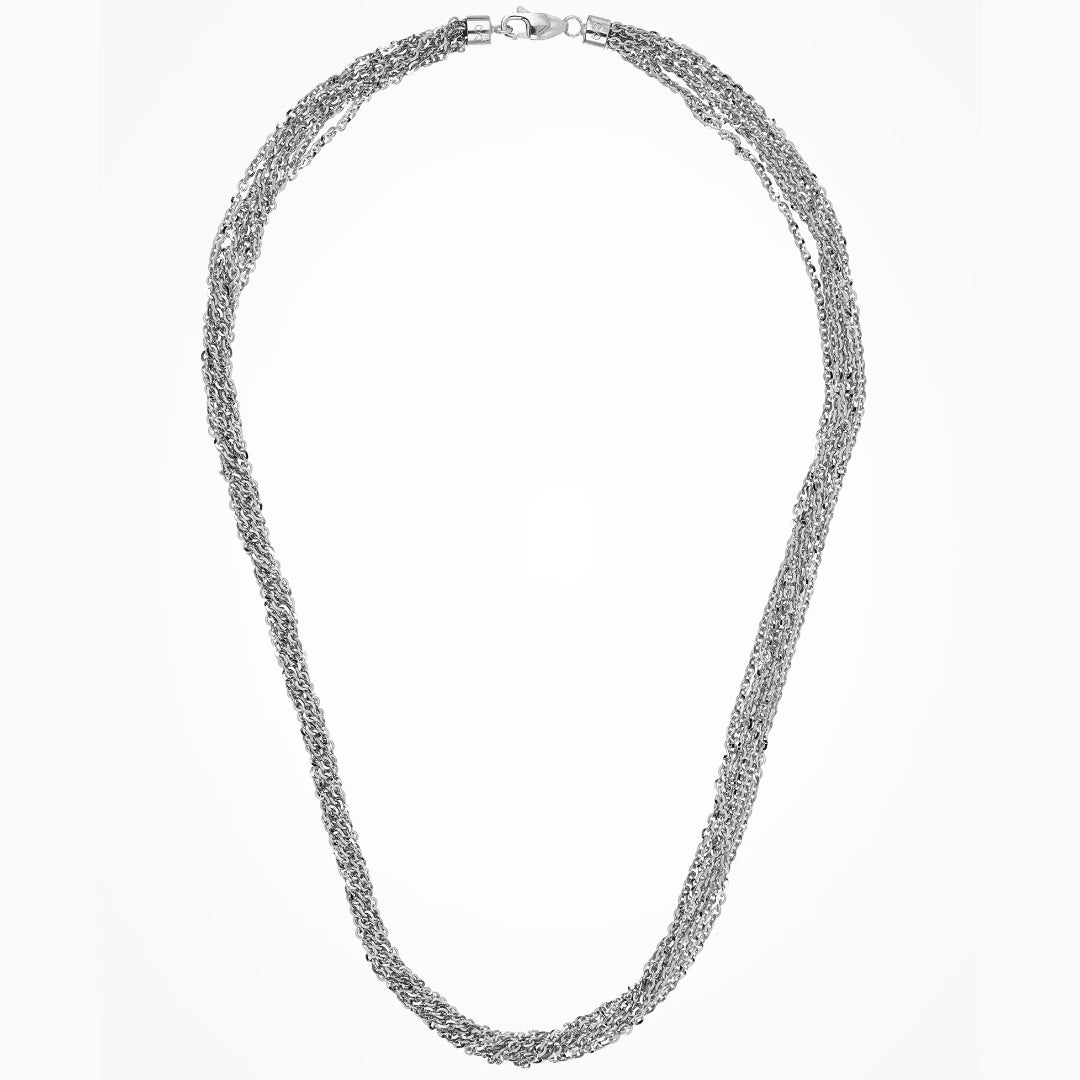 Desmos Symphony Collana Multifila Argento