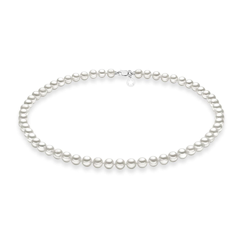 Girocollo Gioiello Classico Oro Bianco 750‰ Perle Comete Gioielli FWQ 109