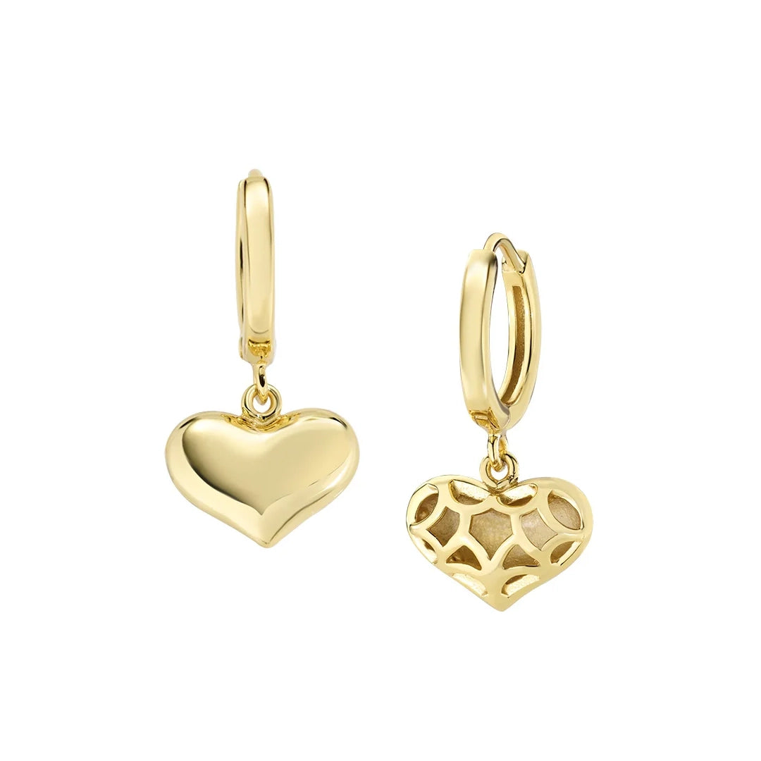 Orecchini Amen Hoop Mio Cuore Pendente Argento 925 Dorati ORCULIG1