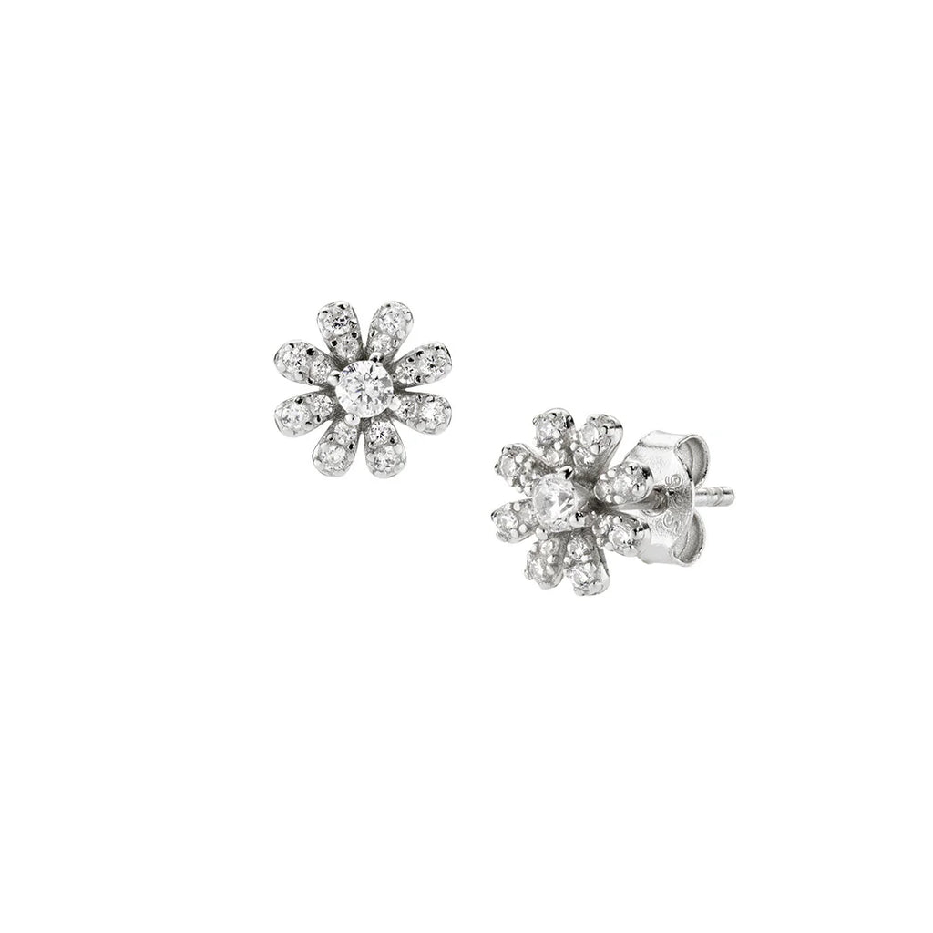 Orecchini Amen Mini Margherita Pavé Argento 925 ORFIPBBZ3