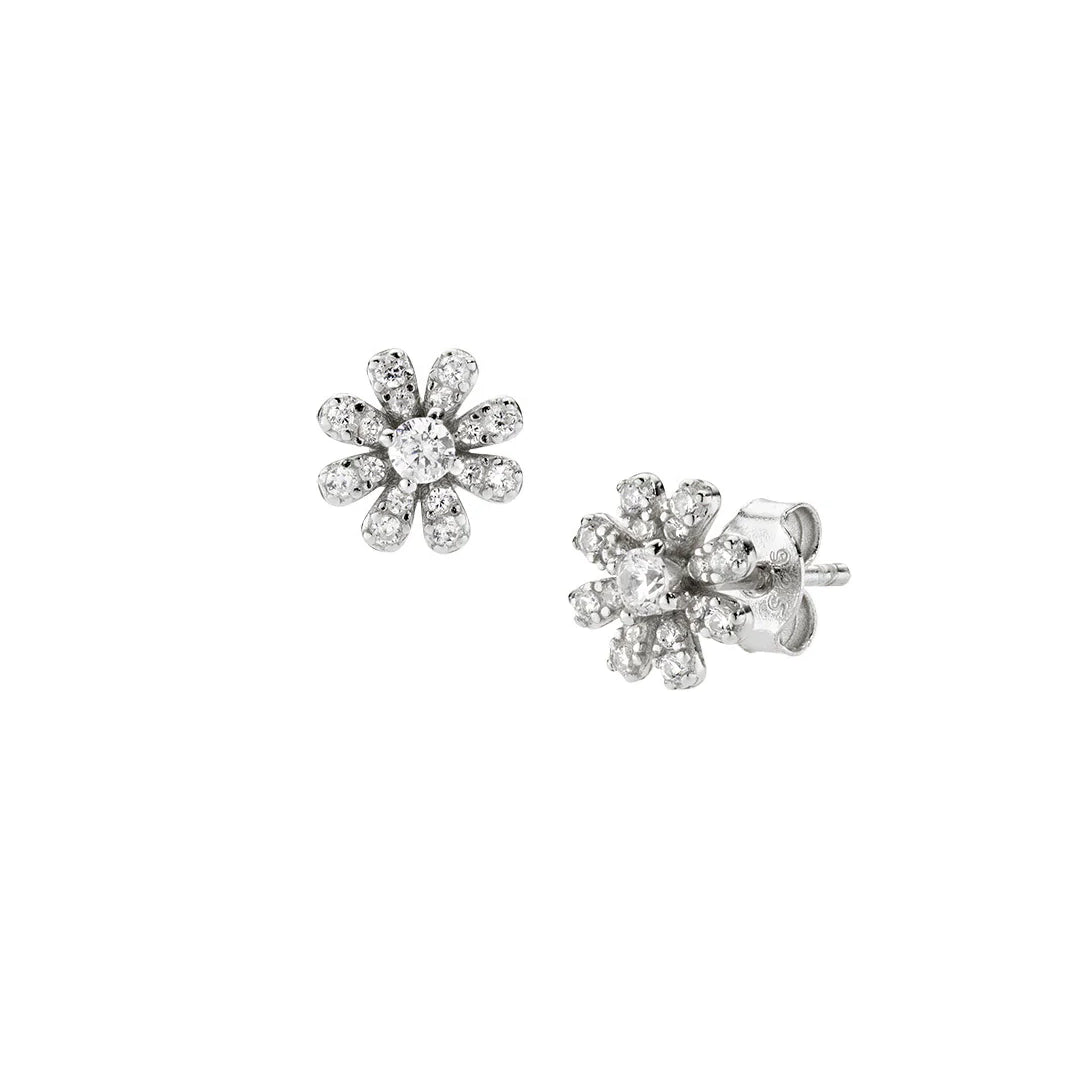 Orecchini Amen Mini Margherita Pavé Argento 925 ORFIPBBZ3