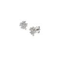 Orecchini Amen Mini Quadrifoglio Pavé Argento 925 ORQUPBBZ3