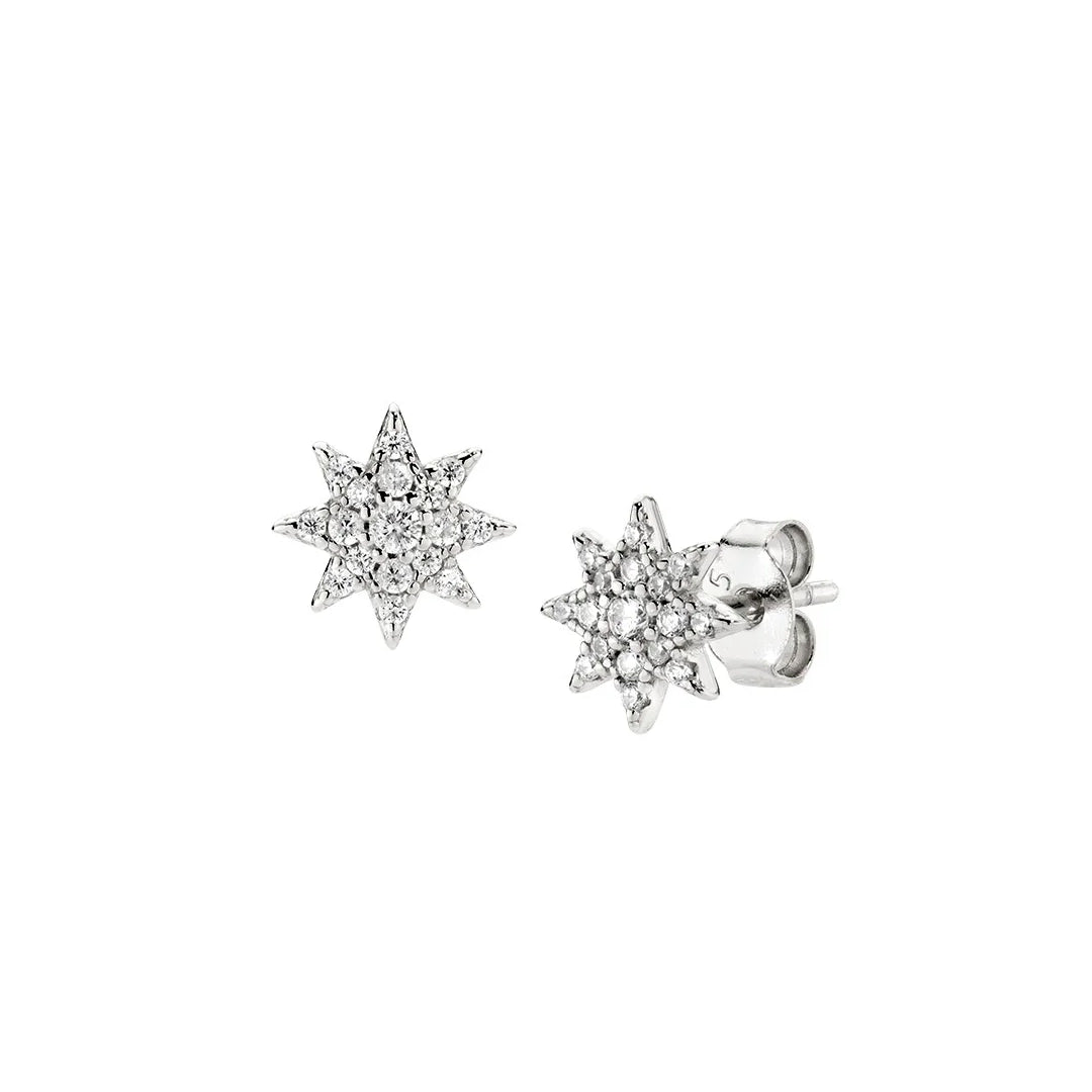 Orecchini Amen Stella Piccola Pavé Argento 925 ORSOPBBZ3