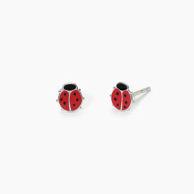 Orecchini Bambino Coccinella Fortunella Argento 925‰ Mabina Gioielli 563687