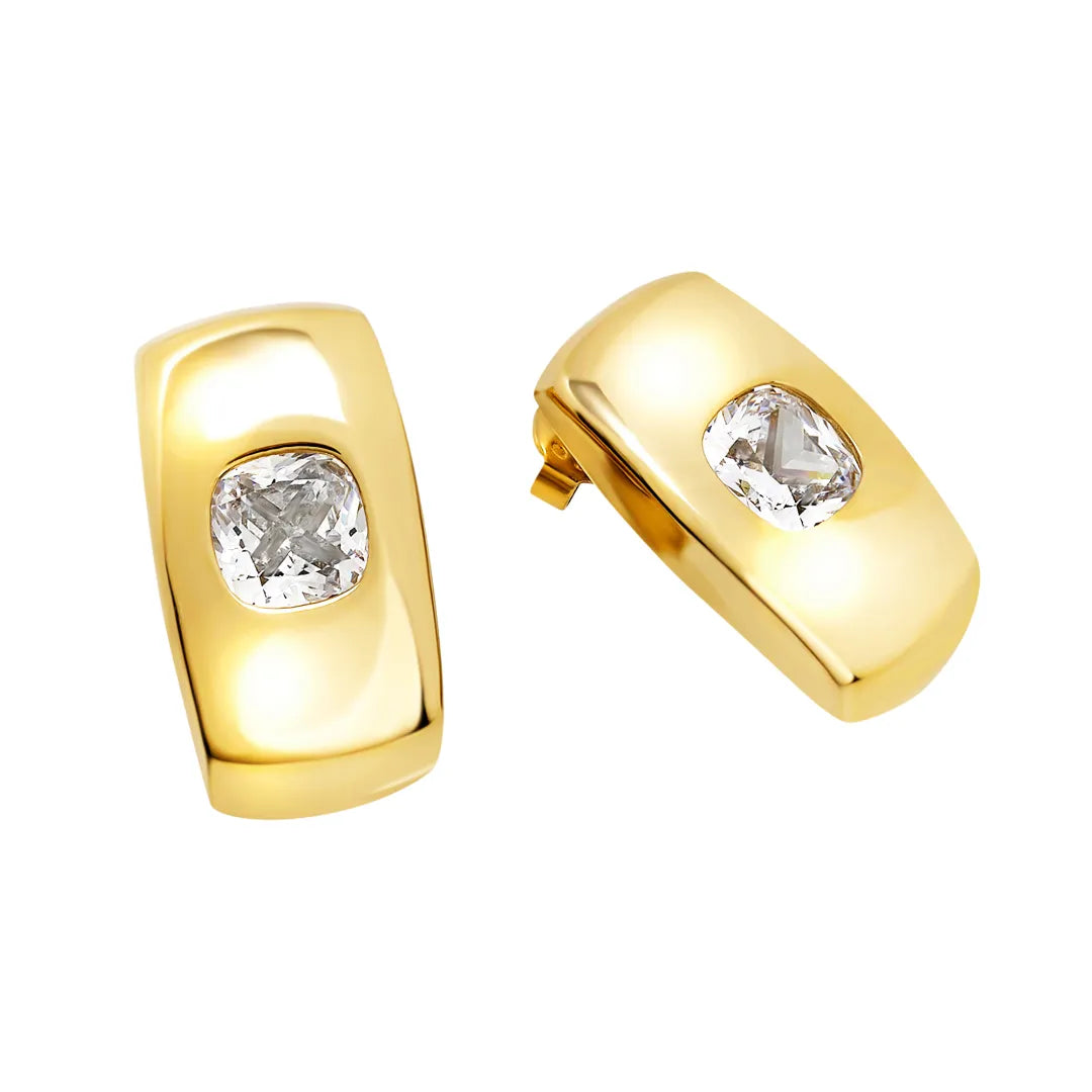 Orecchini Breil Stylize Dorato Zirconia TJ4054