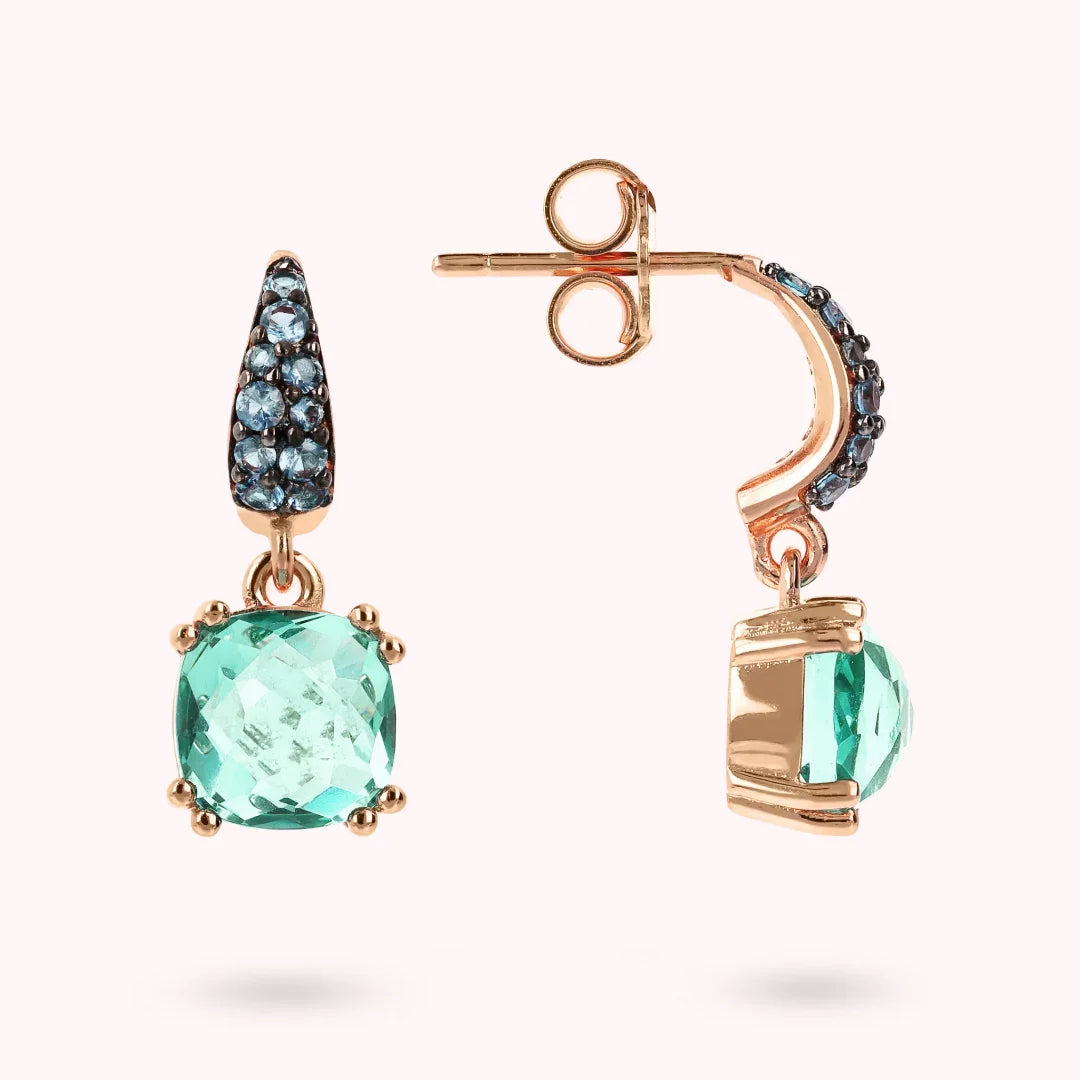 Orecchini Bronzallure Pendenti Pietre Verdi WSBZ02182.GREEN