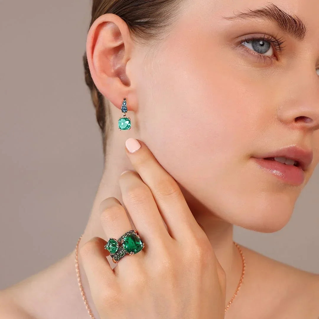 Orecchini Bronzallure Pendenti Pietre Verdi WSBZ02182.GREEN