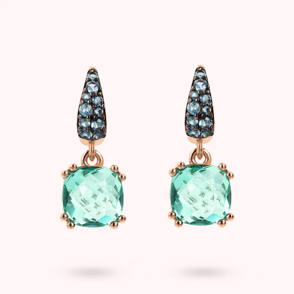 Orecchini Bronzallure Pendenti Pietre Verdi WSBZ02182.GREEN