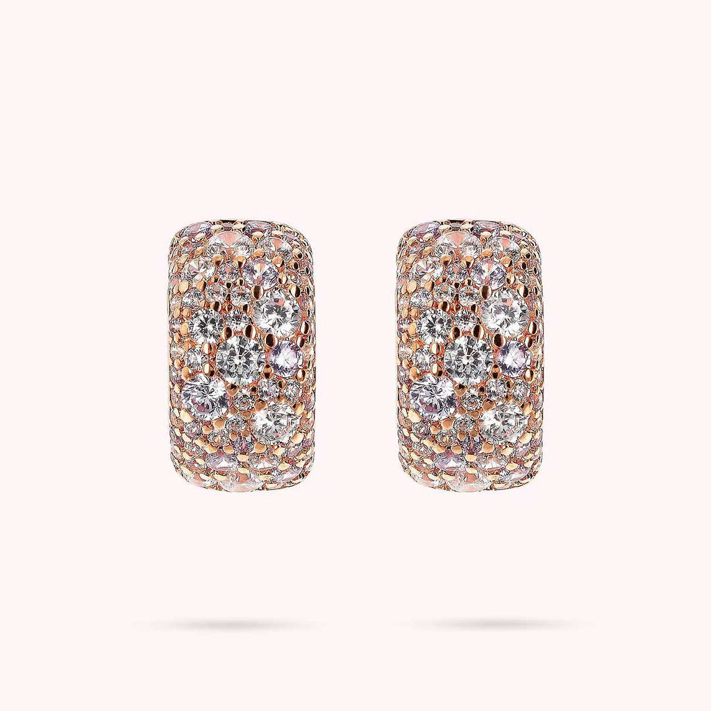 Orecchini a Cerchio in Pavé di Cubic Zirconia WSBZ02371WHI-CZ