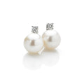 Orecchini Comete Oro Bianco 18k Perle Diamanti ORP 561