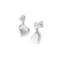 Orecchini Cuori Gemelli con Zircone in Argento ORHBOLIBBZ