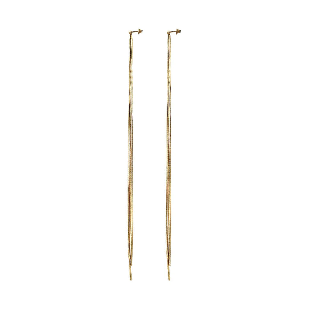 Orecchini Falling Star Acciaio Dorato TJ4078