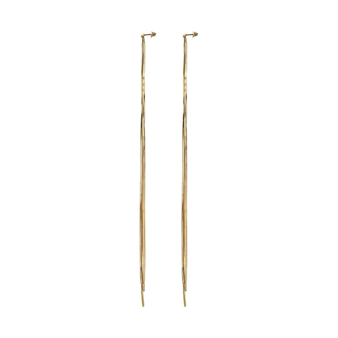 Orecchini Falling Star Acciaio Dorato TJ4078