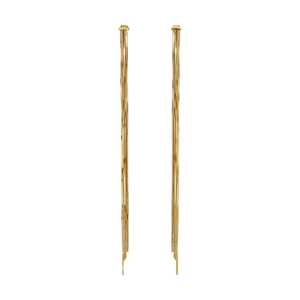 Orecchini Falling Star Acciaio Dorato TJ4078