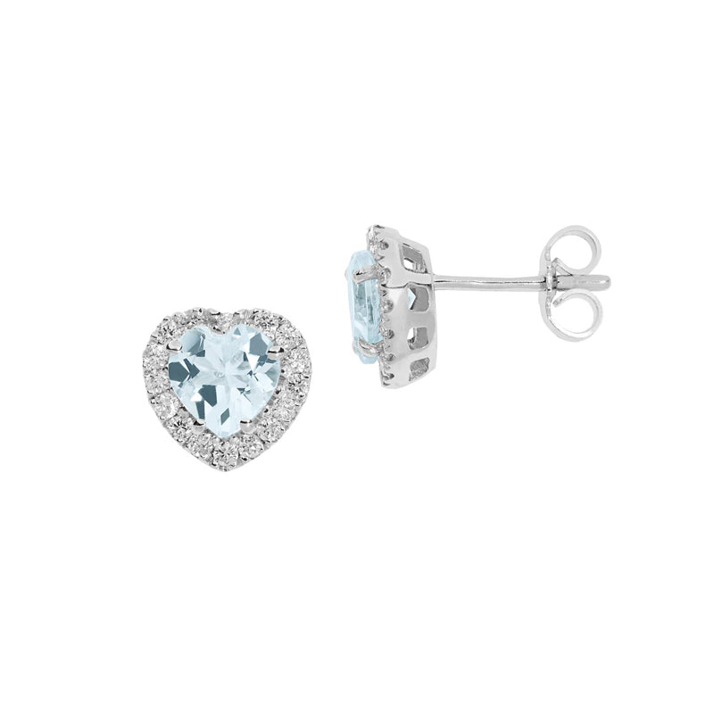 Orecchini Gioiello Azzurra Oro 750‰ Acquamarina Diamanti Comete Gioielli ORQ 239