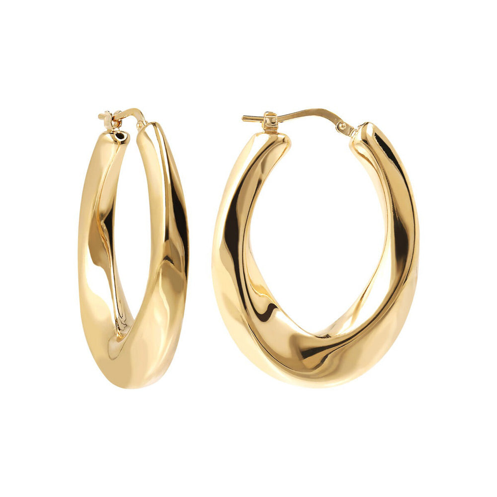 Orecchini Gioiello Cerchio Golden Ritorti Spessi Bronzallure WSBZ02044Y.Y