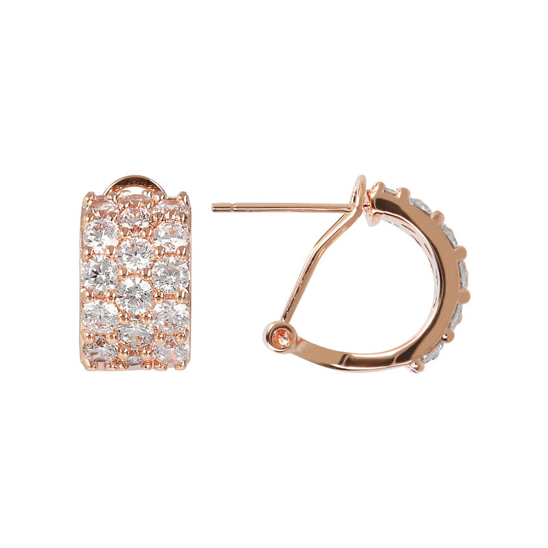 Orecchini Gioiello Cerchio Pavé Cubic Zirconia Bronzallure WSBZ01962.W