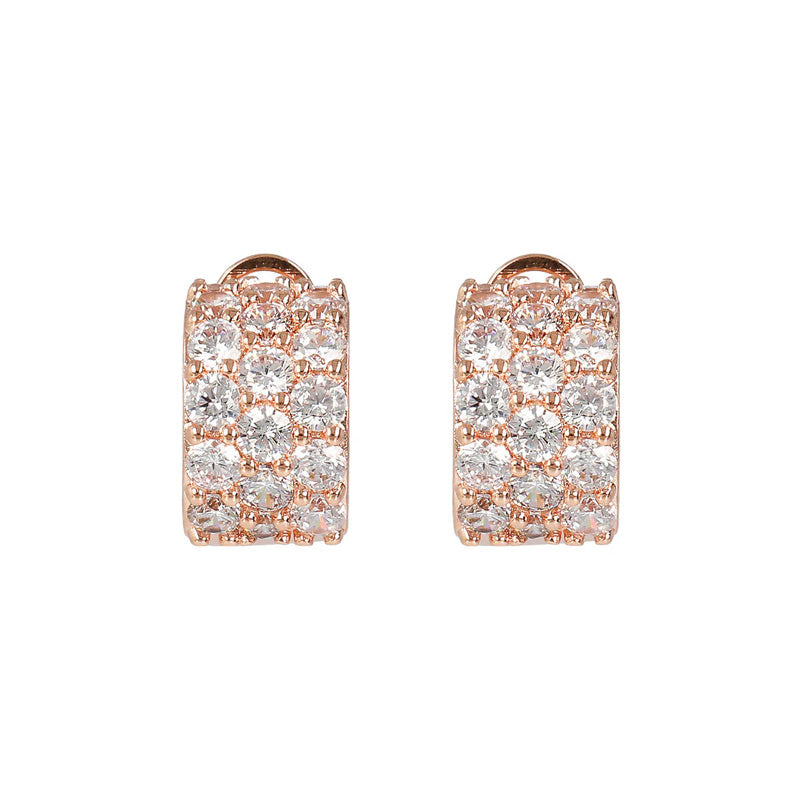 Orecchini Gioiello Cerchio Pavé Cubic Zirconia Bronzallure WSBZ01962.W