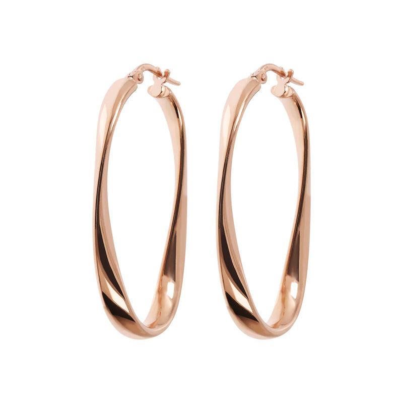 Orecchini Gioiello Cerchio Ritorti Ovale Bronzallure WSBZ01877.R