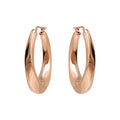 Orecchini Gioiello Cerchio Rosé Ritorti Spessi Bronzallure WSBZ02044.R