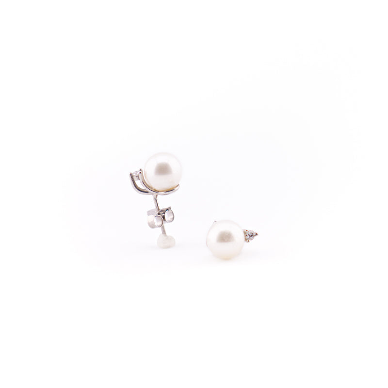 Orecchini Gioiello Oro 750‰ Perle Diamanti Comete Gioielli ORP 664
