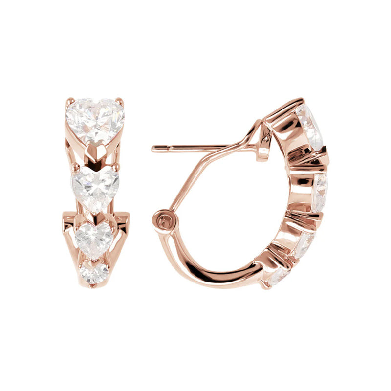 Orecchini Gioiello Quattro Cuori Cubic Zirconia Bronzallure WSBZ02000.W