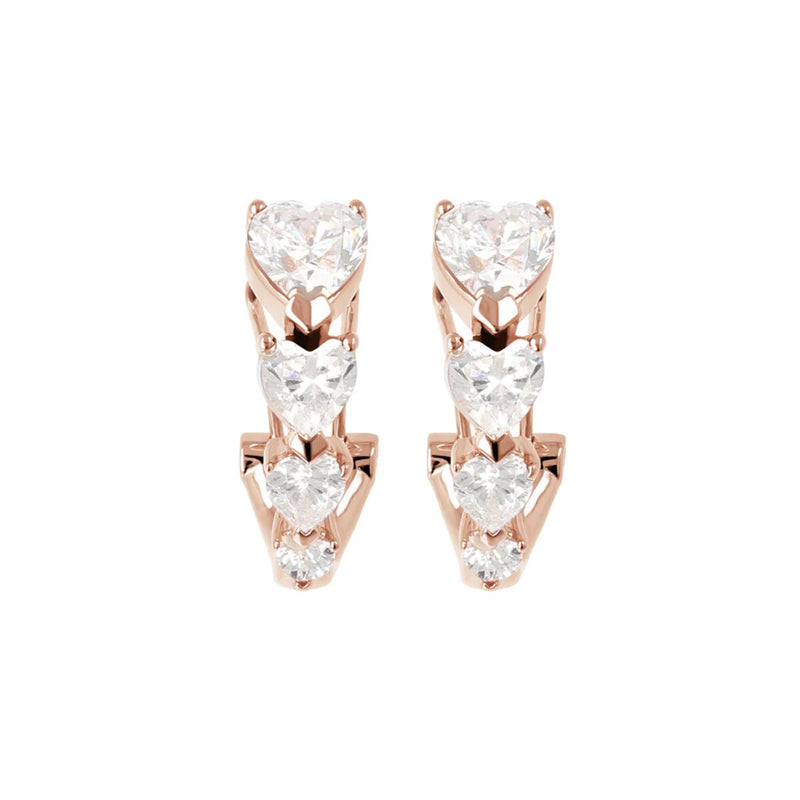 Orecchini Gioiello Quattro Cuori Cubic Zirconia Bronzallure WSBZ02000.W