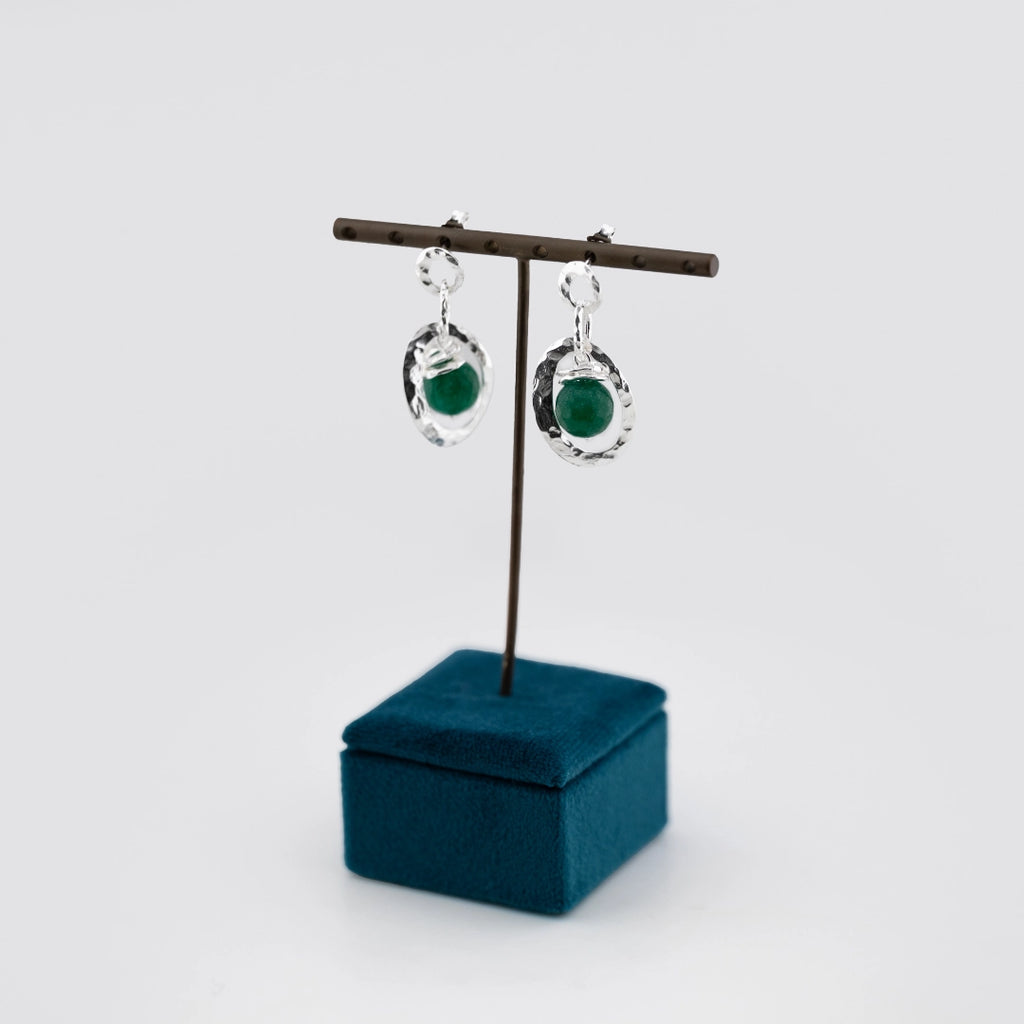 Orecchini Opera Collection Argento e Pietre Verdi CHA505