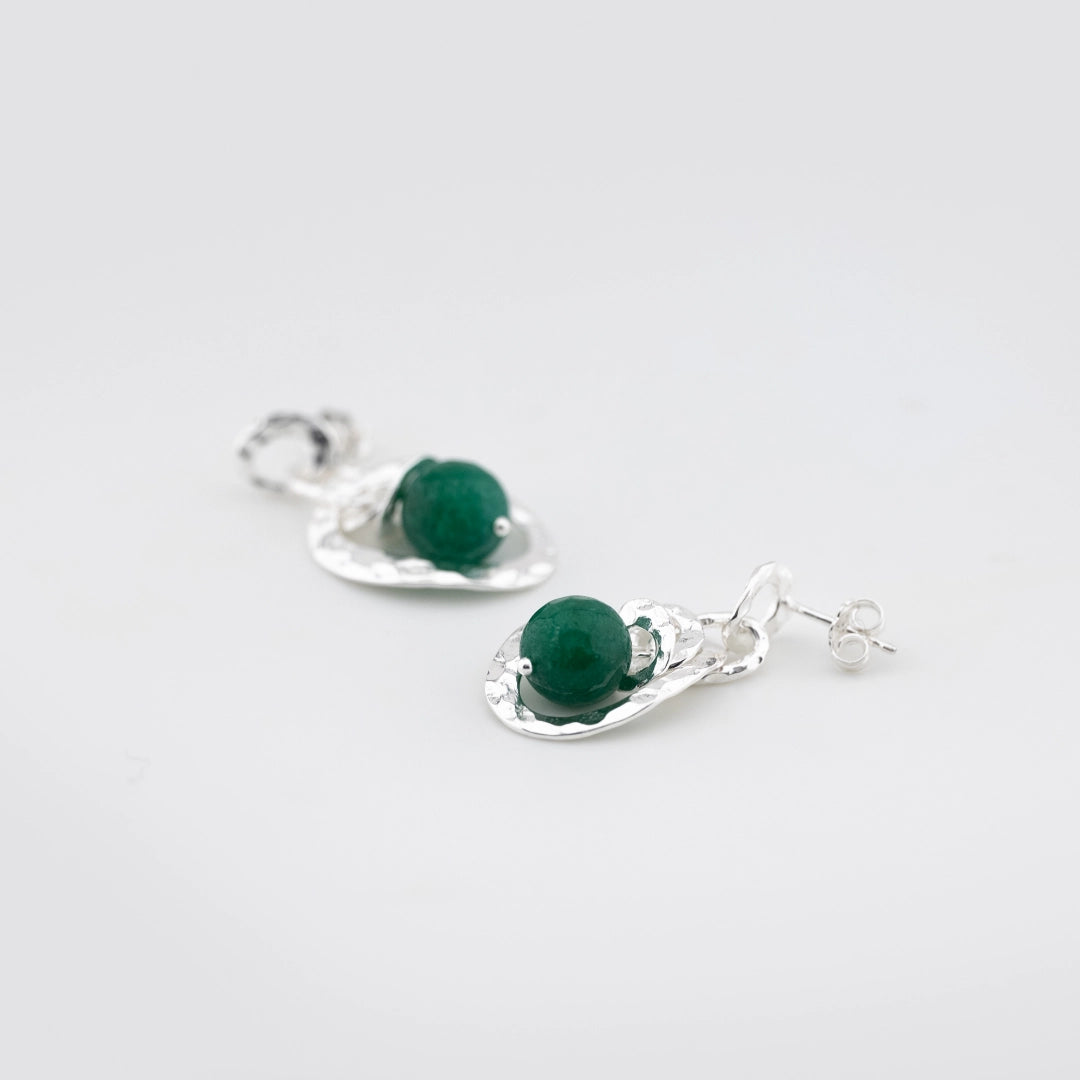 Orecchini Opera Collection Argento e Pietre Verdi CHA505