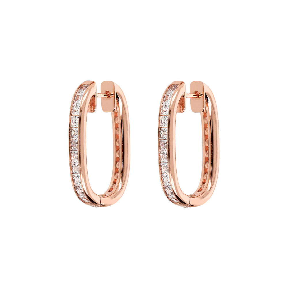 Orecchini Ovali con Cubic Zirconia Quadrate Taglio Princess WSBZ02264WR