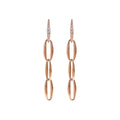 Orecchini Pendenti Maglie Marquise ed Elemento in Pavé Cubic Zirconia WSBZ02387WR