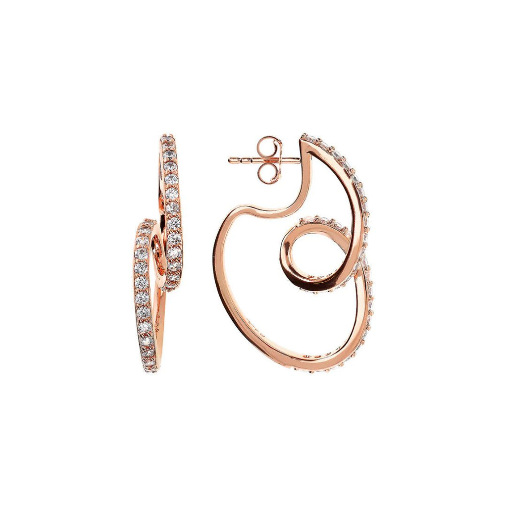 Orecchini Pendenti Sinuosi Cubic Zirconia WSBZ02340WR