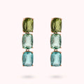 Orecchini Pendenti Trilogy Bronzallure Prisma Gem Taglio Mosaico Verde WSBZ02292.MULTI