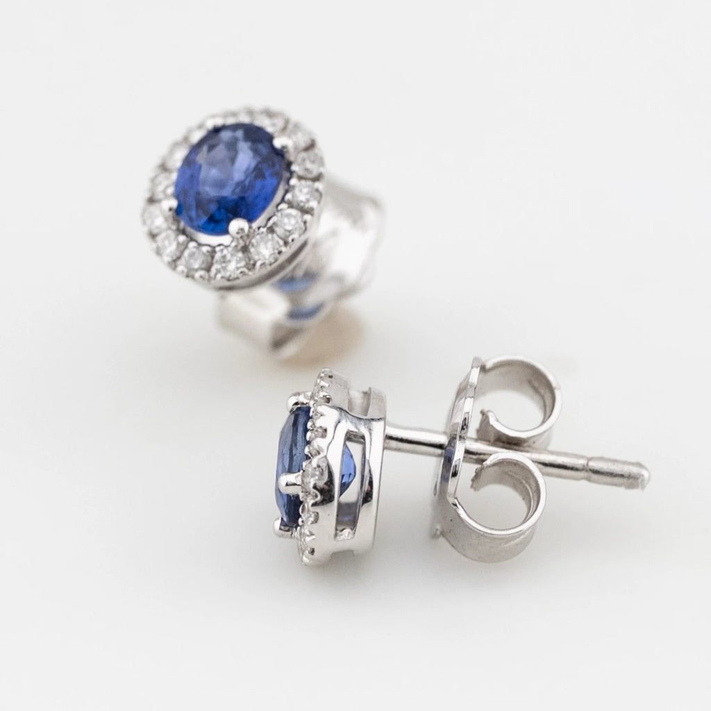 Orecchini Salvini Gioielli Dora Oro Binaco 18Kt Diamanti e Zaffiri 20057650
