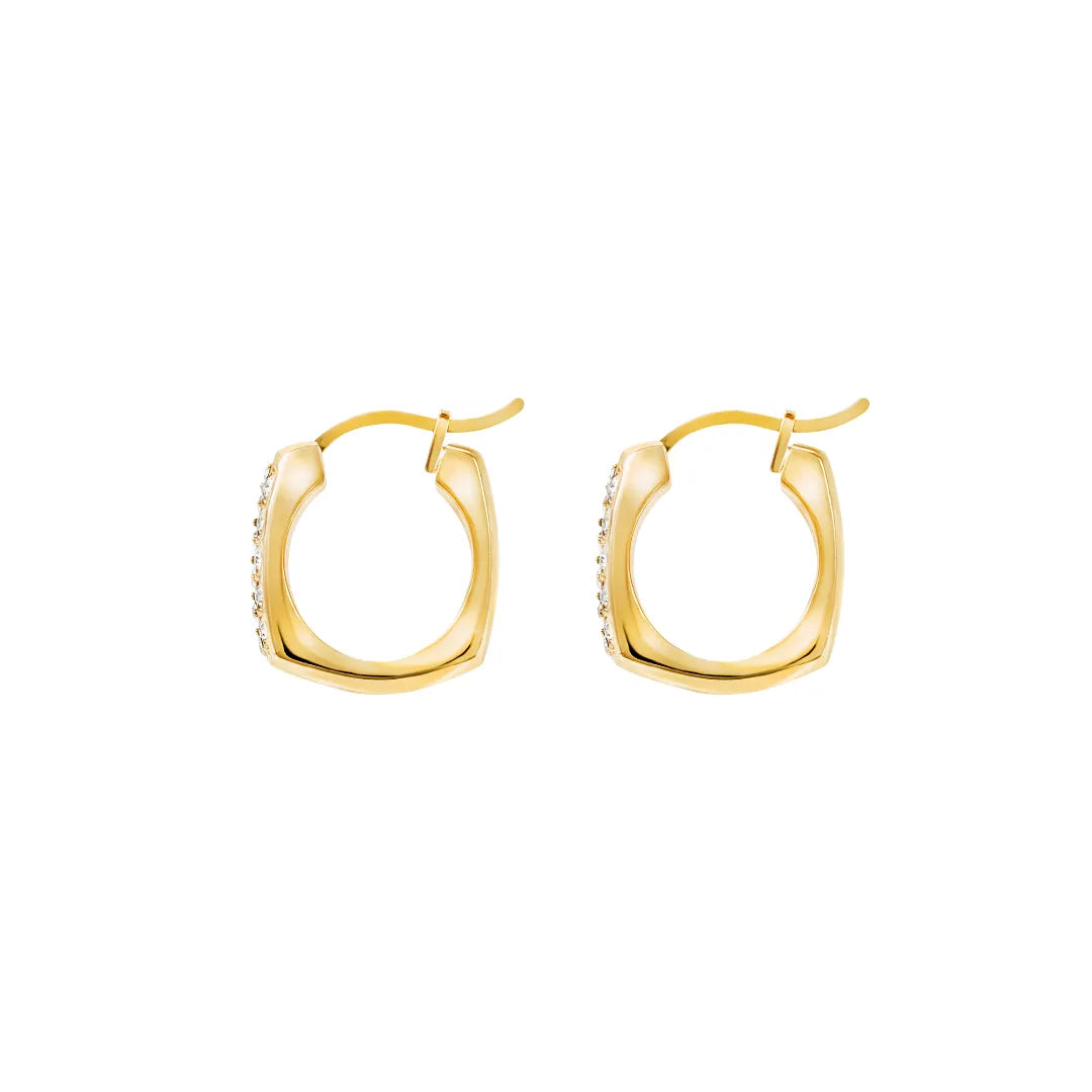 Orecchini Tetra Acciaio Dorato TJ4190