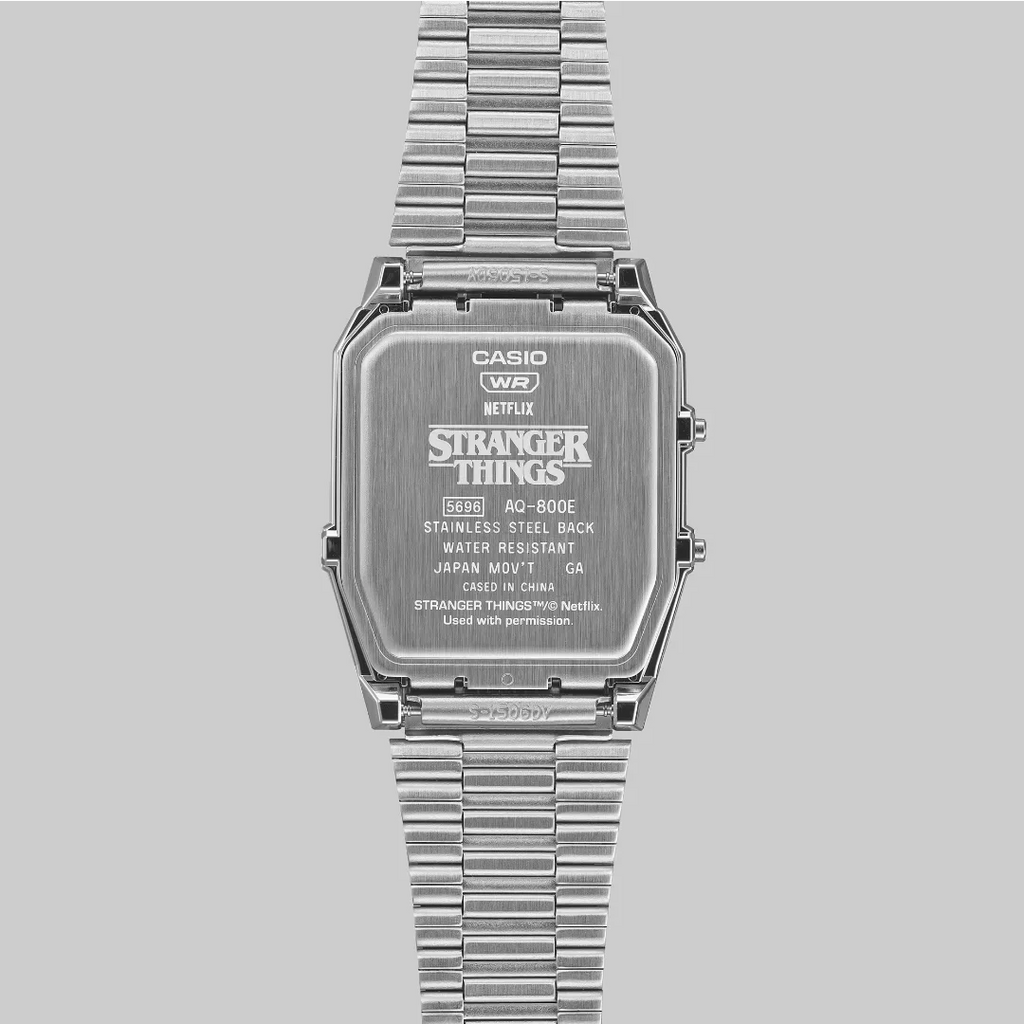 Orologio Analogico Digitale Casio Acciaio Stranger Things AQ-800EST-1AER