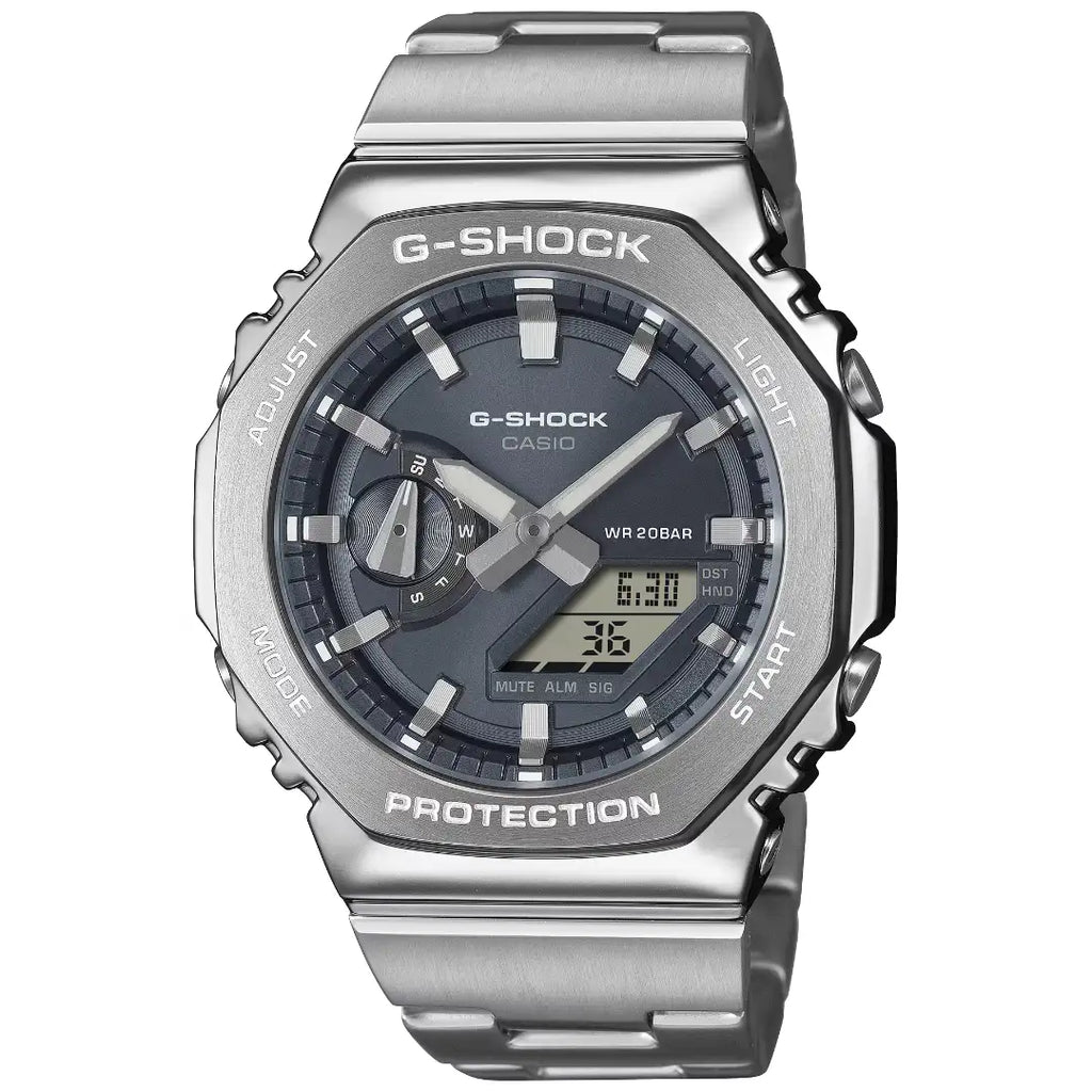 Orologio Casio G-Shock Analogico Digitale Cinturino Acciaio GM-2110D-8AER