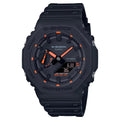 Orologio Casio G-Shock Analogico Digitale Cinturino Caucciù Nero Arancione GA-2100-1A4ER