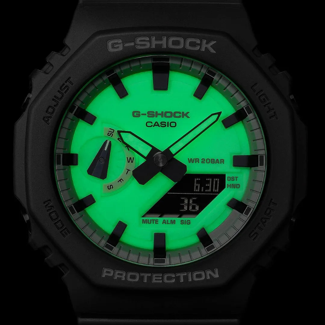 Orologio Casio G-Shock Analogico e Digitale Grigio Verde GA-2100HD-8AER