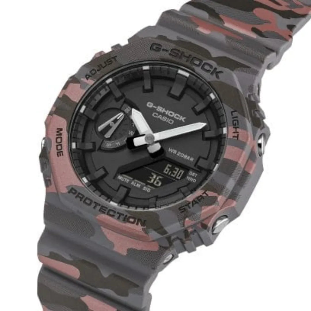 Orologio Casio G-Shock Cinturino E Cassa Camouflage GA-2100CM-8AER