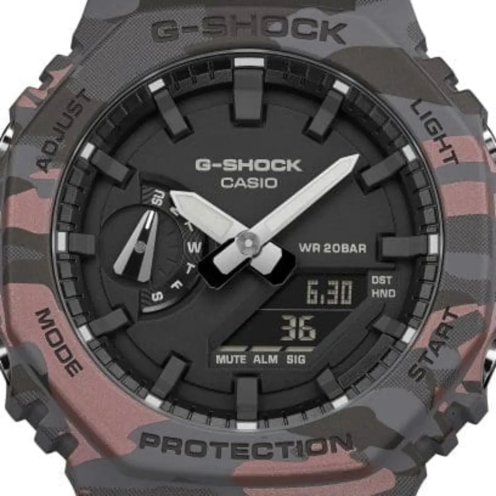 Orologio Casio G-Shock Cinturino E Cassa Camouflage GA-2100CM-8AER
