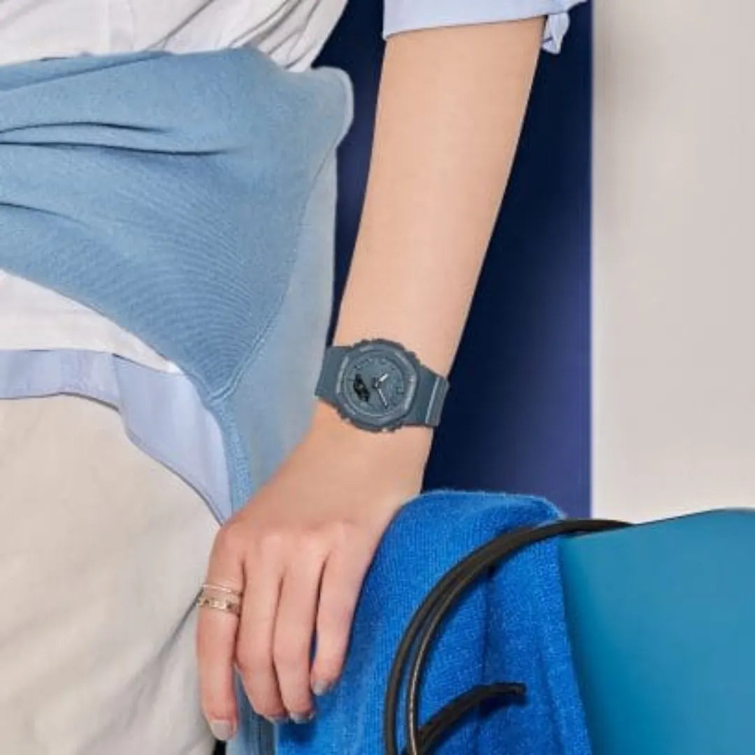 Orologio Casio G-Shock Cinturino E Cassa Silicone Azzurro GMA-P2100BA-2AER
