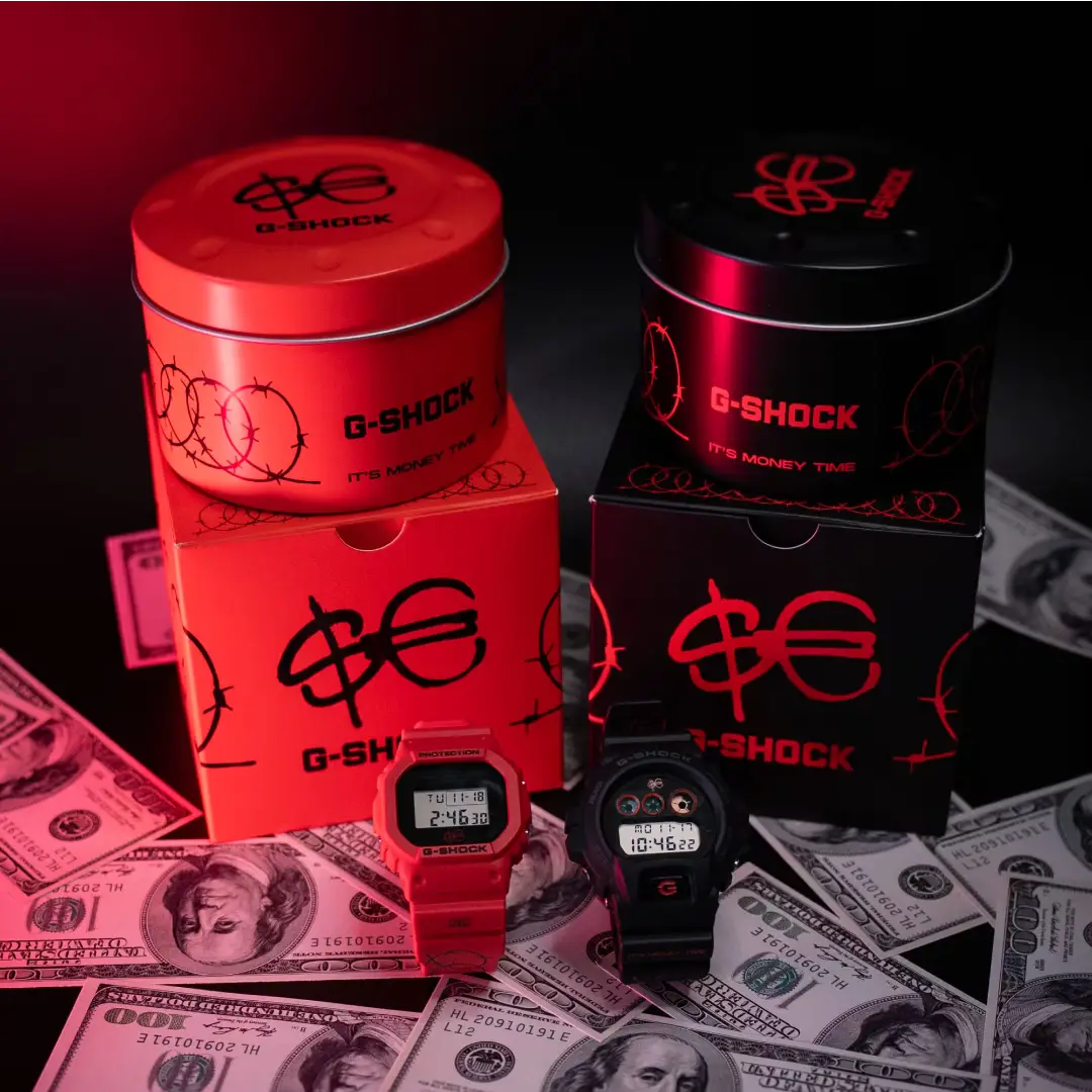 Orologio Casio G-Shock x Sfera Ebbasta Digitale Rosso DW-5600SFE25-4ER