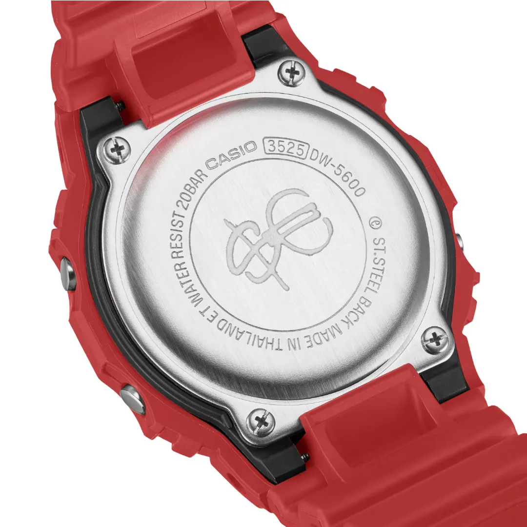 Orologio Casio G-Shock x Sfera Ebbasta Digitale Rosso DW-5600SFE25-4ER
