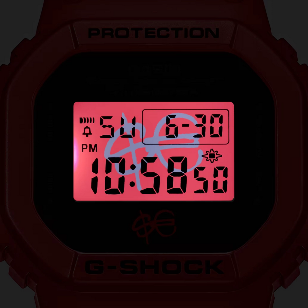 Orologio Casio G-Shock x Sfera Ebbasta Digitale Rosso DW-5600SFE25-4ER