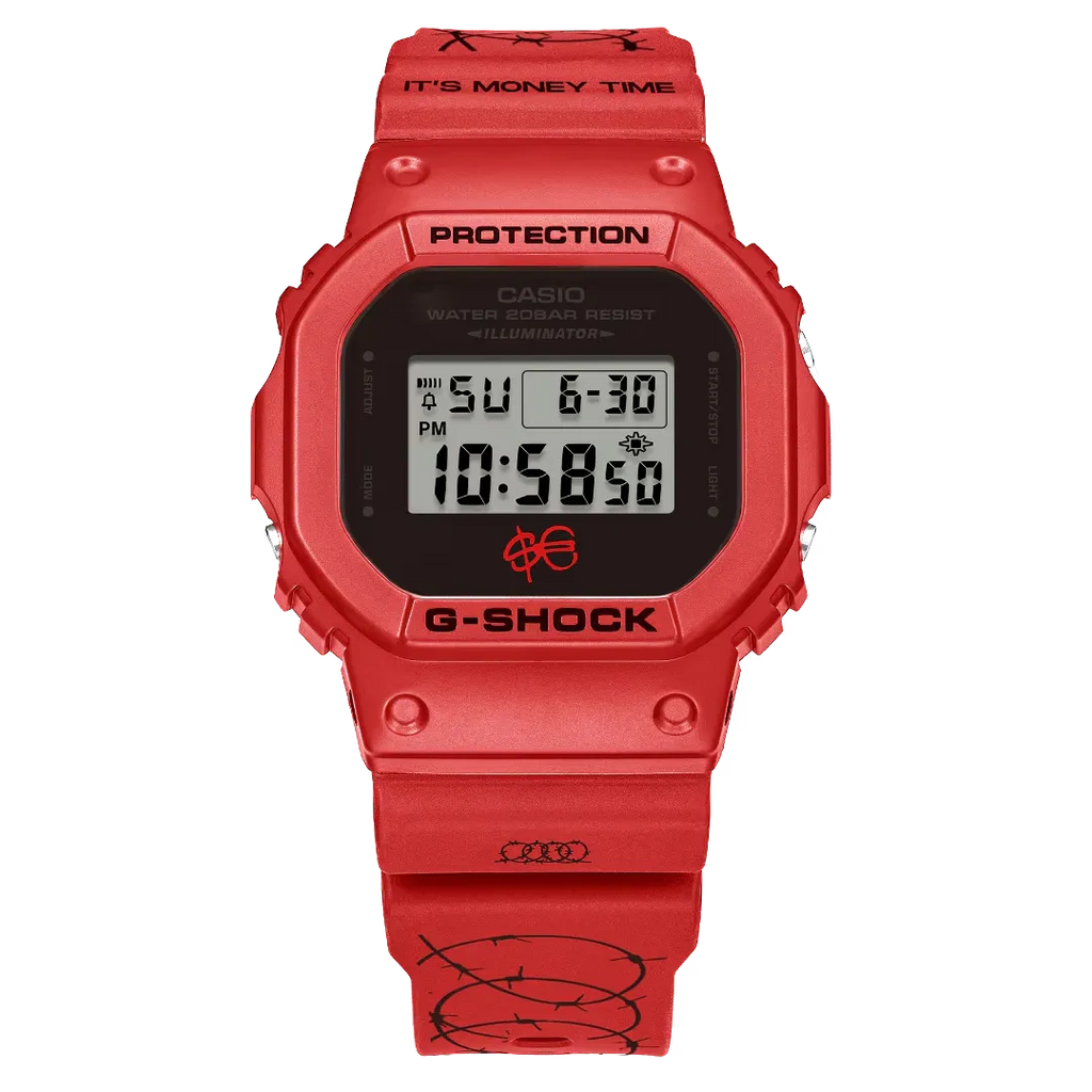 Orologio Casio G-Shock x Sfera Ebbasta Digitale Rosso DW-5600SFE25-4ER