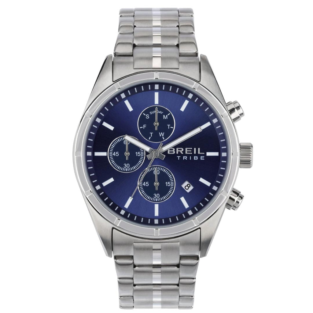 Orologio Cronografo Breil Tribe Captain Blue Mesh EW0692
