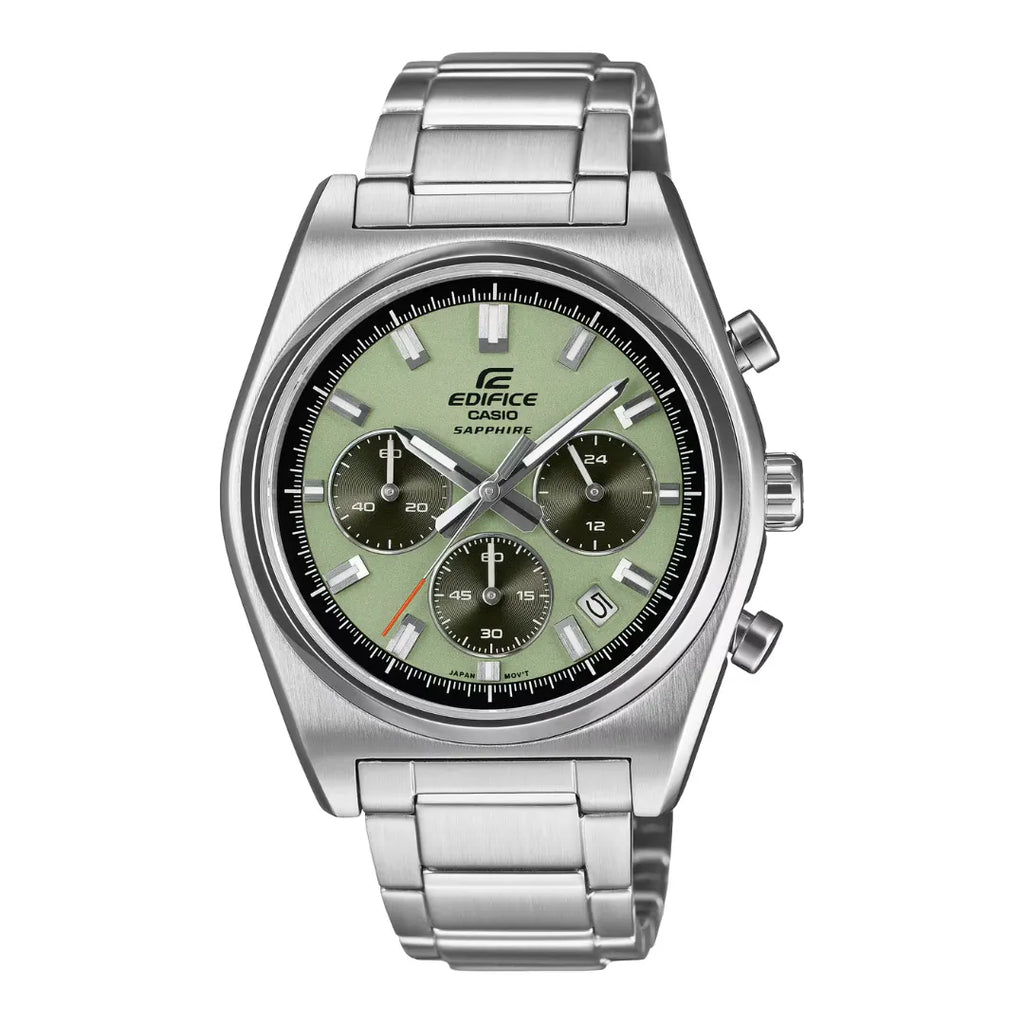 Orologio Cronografo Casio Acciaio e Quadrante Verde EFB-730D-3AVUEF