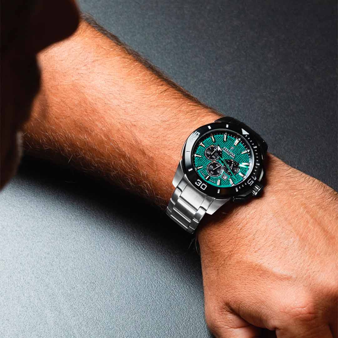 Orologio Cronografo Festina Chrono Bike Verde Acqua F20641/3