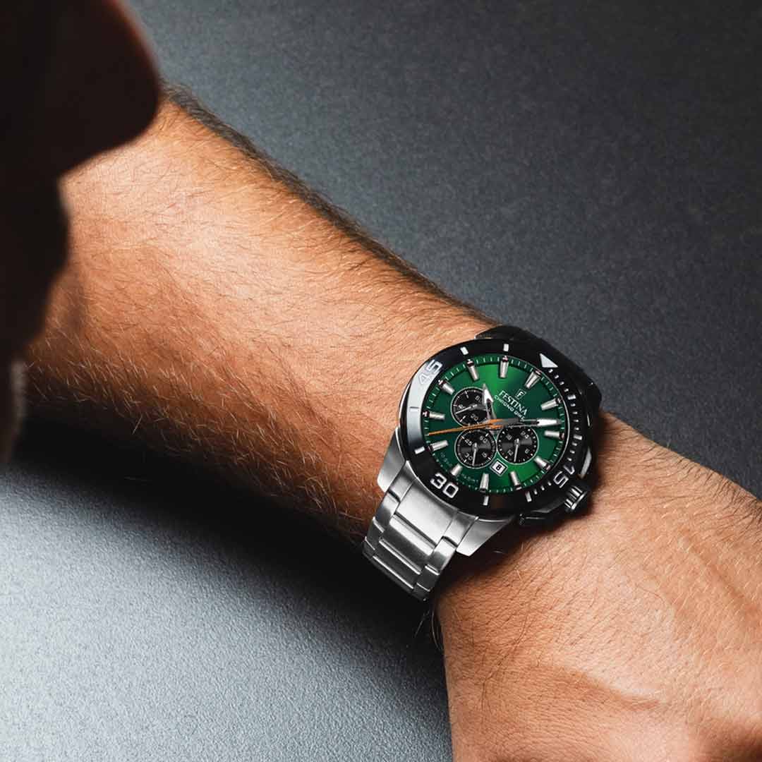 Orologio Cronografo Festina Chrono Bike Verde Smeraldo F20641/A